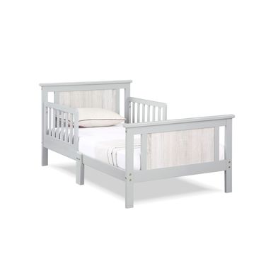 Connelly Reversible Panel Toddler Bed In Gray and Rockport Gray