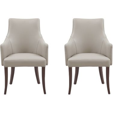 Connie Dining Armchair Set of 2 In Light Grey