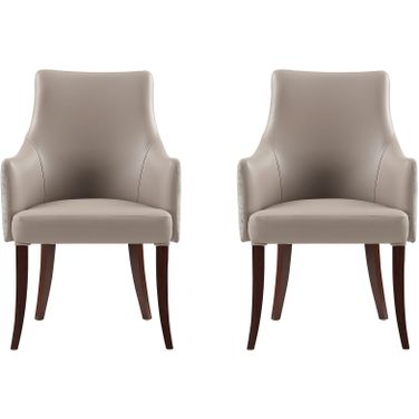 Connie Dining Armchair Set of 2 In Taupe