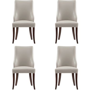 Connie Dining Chair Set of 4 In Light Grey