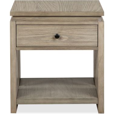 Conrad Rectangular End Table In Stone Harbor Grey