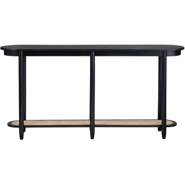 Console/Sofa Table In Black and Tan