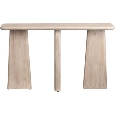Console/Sofa Table In Tan and White