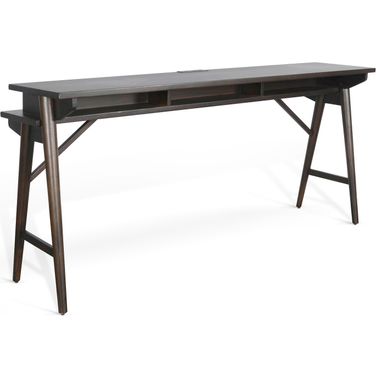 Console Table with USB Power Pack In Coffee Bean