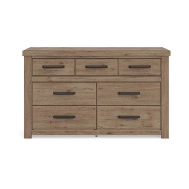 Contoura Seven Drawer Dresser In Light Brown