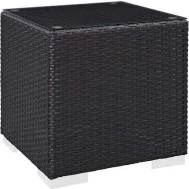 Convene Espresso Outdoor Patio Side Table