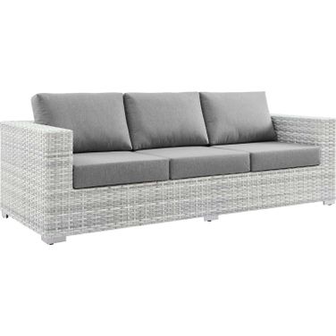 Convene Outdoor Patio Sofa In Light Gray
