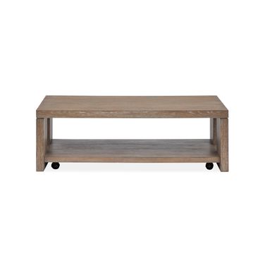 Conway Rectangular Cocktail Table With Casters In Spiced Brown