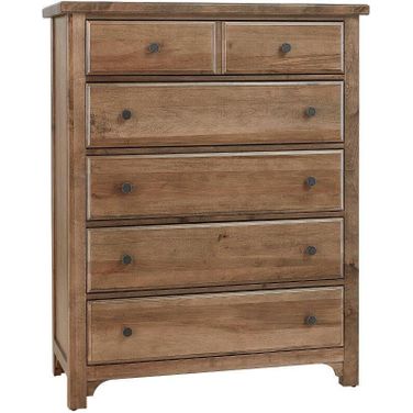 Cool Farmhouse 5 Drawer Chest In Natural