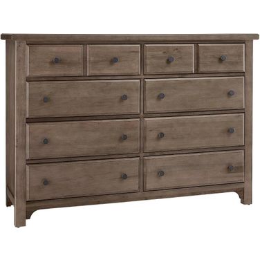 Cool Farmhouse 8 Drawer Dresser In Grey