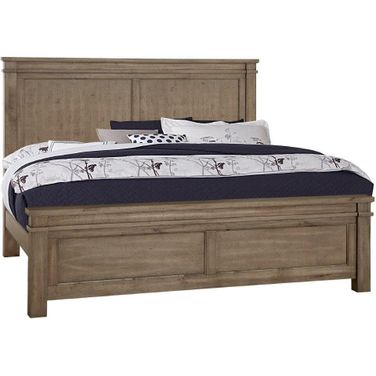 Cool Rustic Queen Mansion Bed In Stone Grey