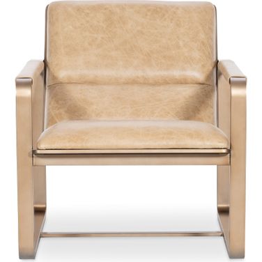 Cooper Lounge Chair In Brown and Gold