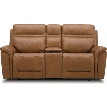 Cooper Loveseat With Console In Camel