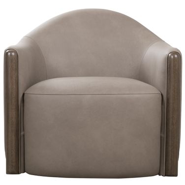 Cora Swivel Chair In Brown