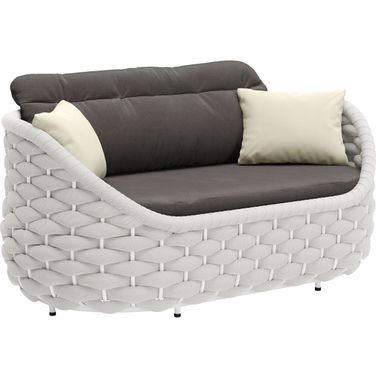 Coral Reef Loveseat In Gray