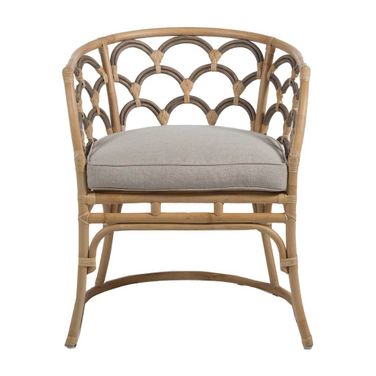Coralee Dining Chair In Grey Matte and Vienna Custard