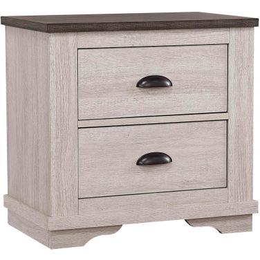 Coralee Night Stand In Chalk and Grey