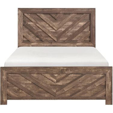 Corbin Eastern King Panel Bed In Brown