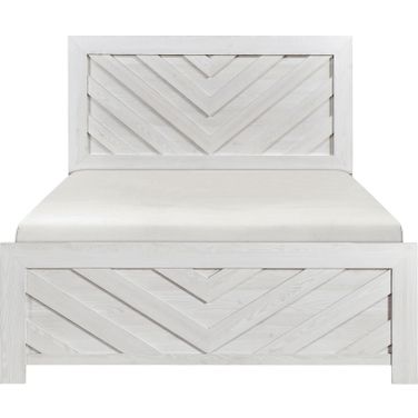 Corbin Eastern King Panel Bed In White