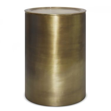 Corbin Metal Side Table In Antique Gold