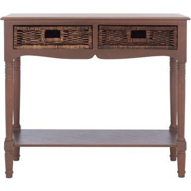 Corbin Washed Natural Pine 2-Drawer Console