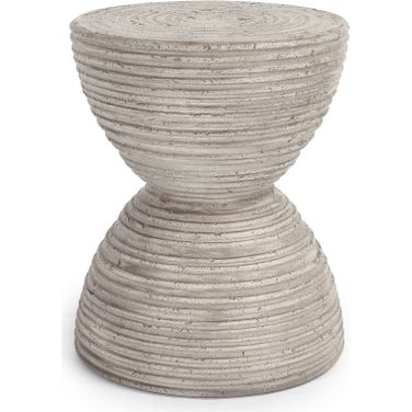 Corey Outdoor Accent Table In Light Gray