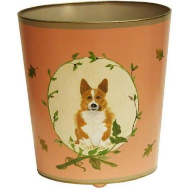 Corgi Orange Wastebasket
