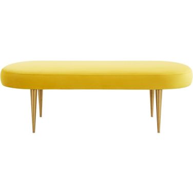 Corinne Oval Bench In Marigold