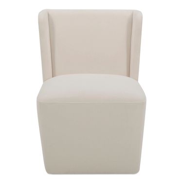 Cormac Rolling Dining Chair In Cream