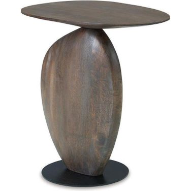 Cormmet Accent Table In Brown and Black