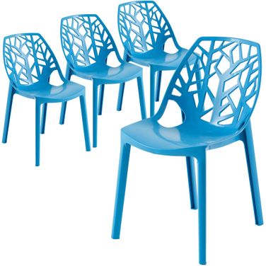 Cornelia Dining Chair Set of 4 In Solid Grey