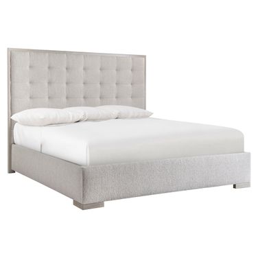 Cornelia King Panel Bed In Nebbia