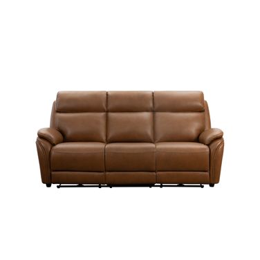 Corry Power Reclining Sofa with Power Head Rests, Power Lumbar and Dropdown Table In Saddle