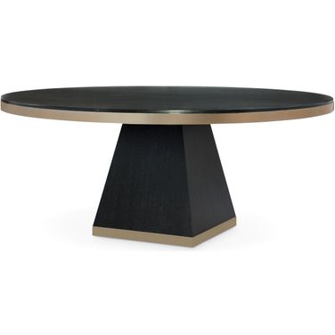 Corso 72 Inch Round Dining Table In Champagne