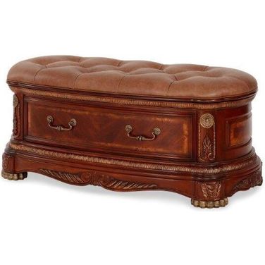 Cortina Honey Walnut Bed Bench