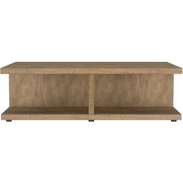 Cortona Square Engineered Wood Cocktail Coffee Table In Mango