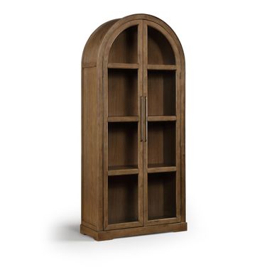 Corva Solid Wood Storage Cabinet In Brown