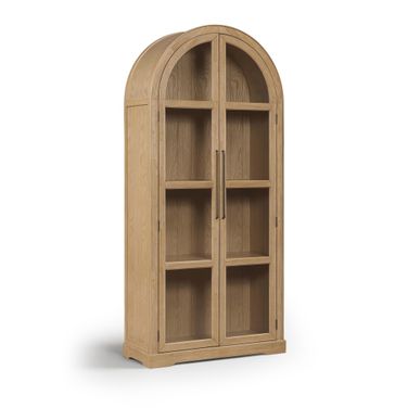 Corva Solid Wood Storage Cabinet In Natural