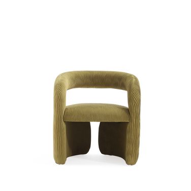 Corvette Dining Chair In Olive Green