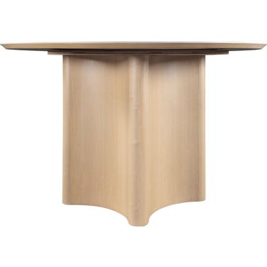 Corvina Oak Veneer Dining Table In Natural and Natural