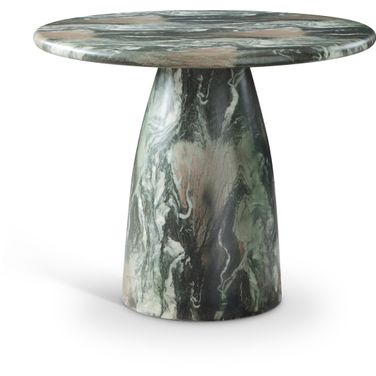 Cosenza 36 Inch Marble Finish Concrete Dining Table In Green