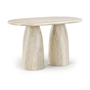 Cosenza Concrete Indoor and Outdoor Counter Height Table In Travertine