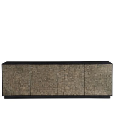 Cosmo Credenza In Pyrite and Matte Black