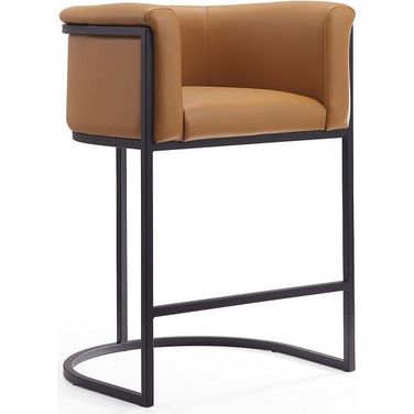 Cosmopolitan Counter Stool in Camel and Black