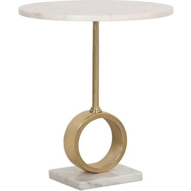 Cosmotini Drink Table In Cream and Gold