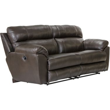 Costa Lay Flat Reclining Sofa In Chocolate