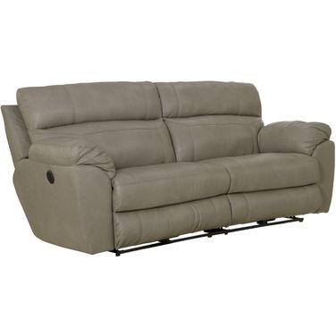 Costa Power Lay Flat Reclining Sofa In Putty
