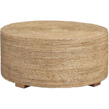 Costa Rica Banana Rope Cocktail Table In Tan and Brown