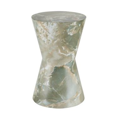 Costello Accent Table In Jade Faux Marble
