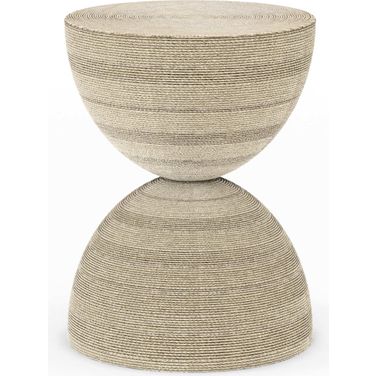 Cotiere Round End Table In Beige